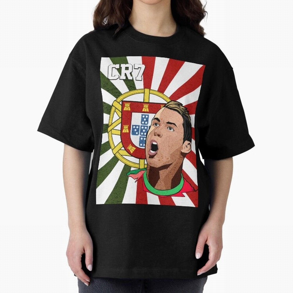 Cristiano Ronaldo 7 Oversized T-Shirt Celebrate Football Dreams Across the FIFA World Cup 2026 Journey through Cristiano Ronaldo Highlights, Brazil, Portugal and Argentina Pride, Worldwide Fan Energy, Dramatic Goals, Stadium Lights and Championship