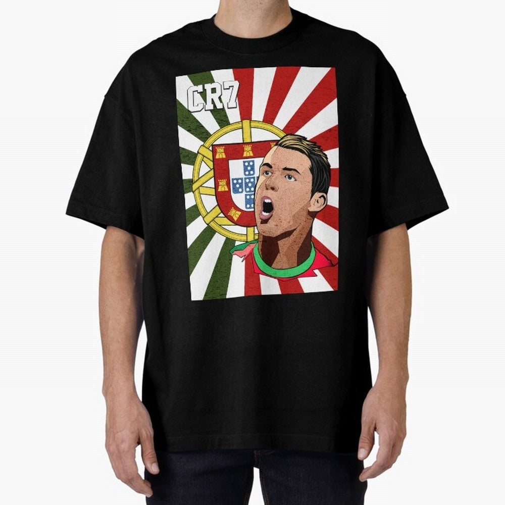 Cristiano Ronaldo 7 Oversized T-Shirt Celebrate Football Dreams Across the FIFA World Cup 2026 Journey through Cristiano Ronaldo Highlights, Brazil, Portugal and Argentina Pride, Worldwide Fan Energy, Dramatic Goals, Stadium Lights and Championship
