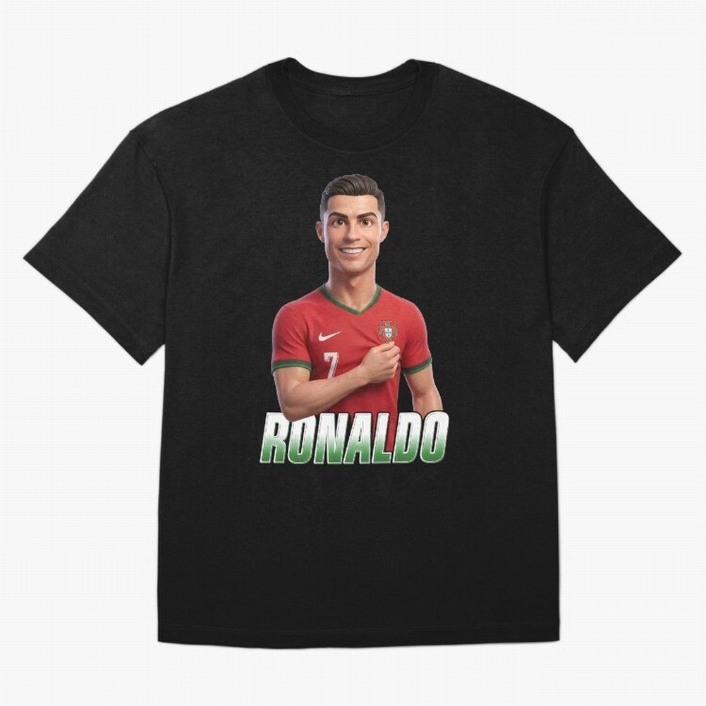 Ronaldo Oversized T-Shirt Show Support during the FIFA World Cup 2026 Group Stage Journey through Haaland Highlights, Spain Pride, Classic Soccer Heritage, Championship Pressure, Fan Loyalty and International Pride; Created for Match Day Parties,