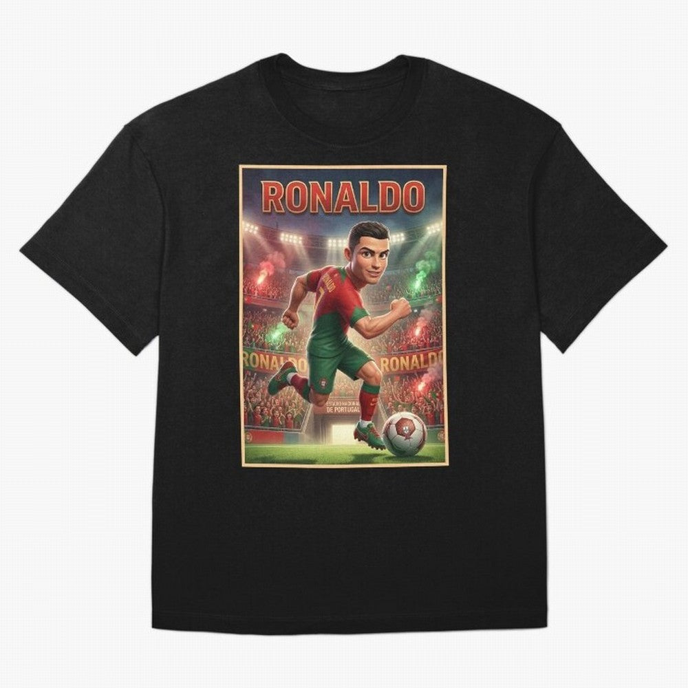 Ronaldo Oversized T-Shirt Celebrate Unforgettable Nights in the FIFA World Cup 2026 Group Stage Journey through Messi, CR7 and Mbappe Highlights, England and Germany Pride, Goal Celebration Energy, Supporter Heritage, Football Icons and Worldwide