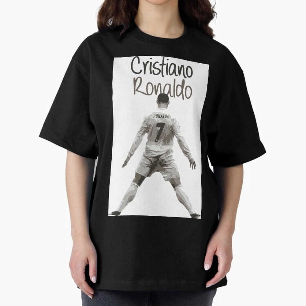 Cristiano Ronaldo Celebration Oversized T-Shirt Celebrate the Next Chapter of FIFA World Cup 2026 Group Stage Celebrating Neymar, Portugal Energy, Supporter Pride, Iconic Celebrations, Legendary Names and Global Match Day Energy; Great for Watch