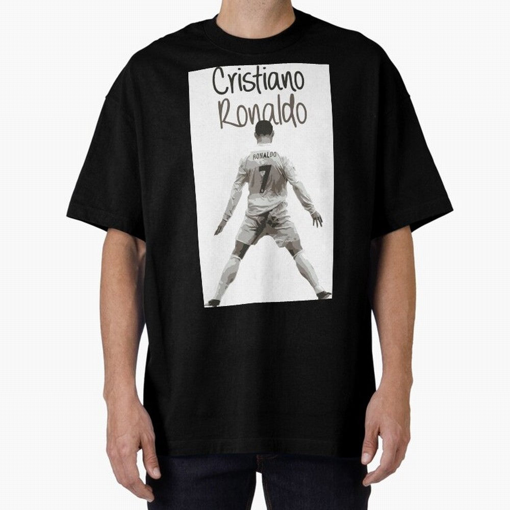 Cristiano Ronaldo Celebration Oversized T-Shirt Celebrate the Next Chapter of FIFA World Cup 2026 Group Stage Celebrating Neymar, Portugal Energy, Supporter Pride, Iconic Celebrations, Legendary Names and Global Match Day Energy; Great for Watch