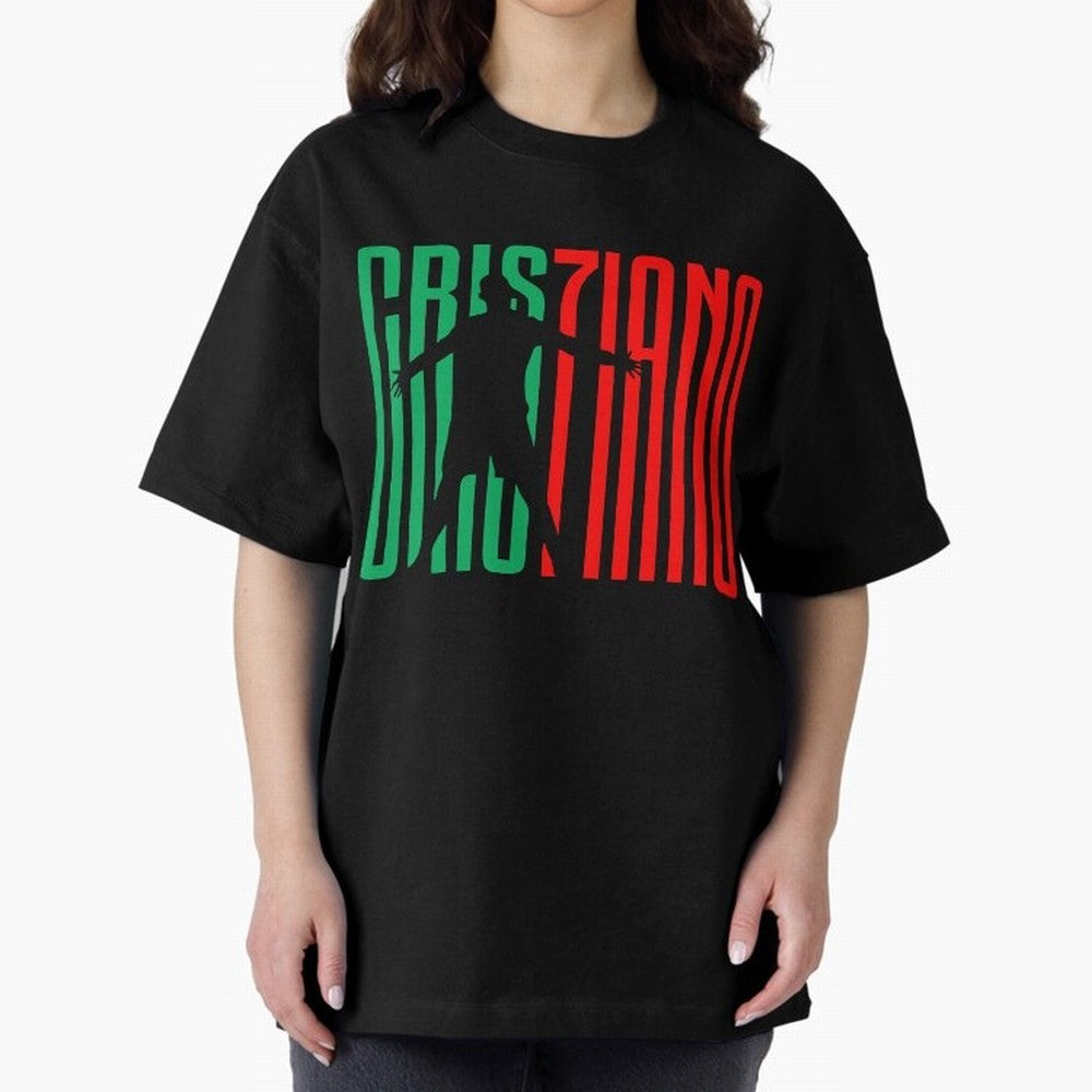 Cristiano Ronaldo 7 Oversized T-Shirt Feel the Trophy Chase of Match Day Hype around FIFA World Cup 2026 Group Stage, Messi and Cristiano Ronaldo, Spain, Goal Celebration Energy, Supporter Heritage, Football Icons and Worldwide Tournament Joy;