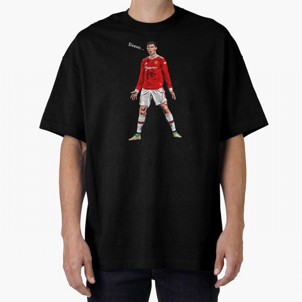 Christiano Ronaldo CR7 Siuuuuu... Oversized T-Shirt Wear the Spirit of Global Football Passion for FIFA World Cup 2026 USA Canada Mexico, Centered on Messi and Cristiano Ronaldo, France and Portugal, Football Passion, Legendary Performances,