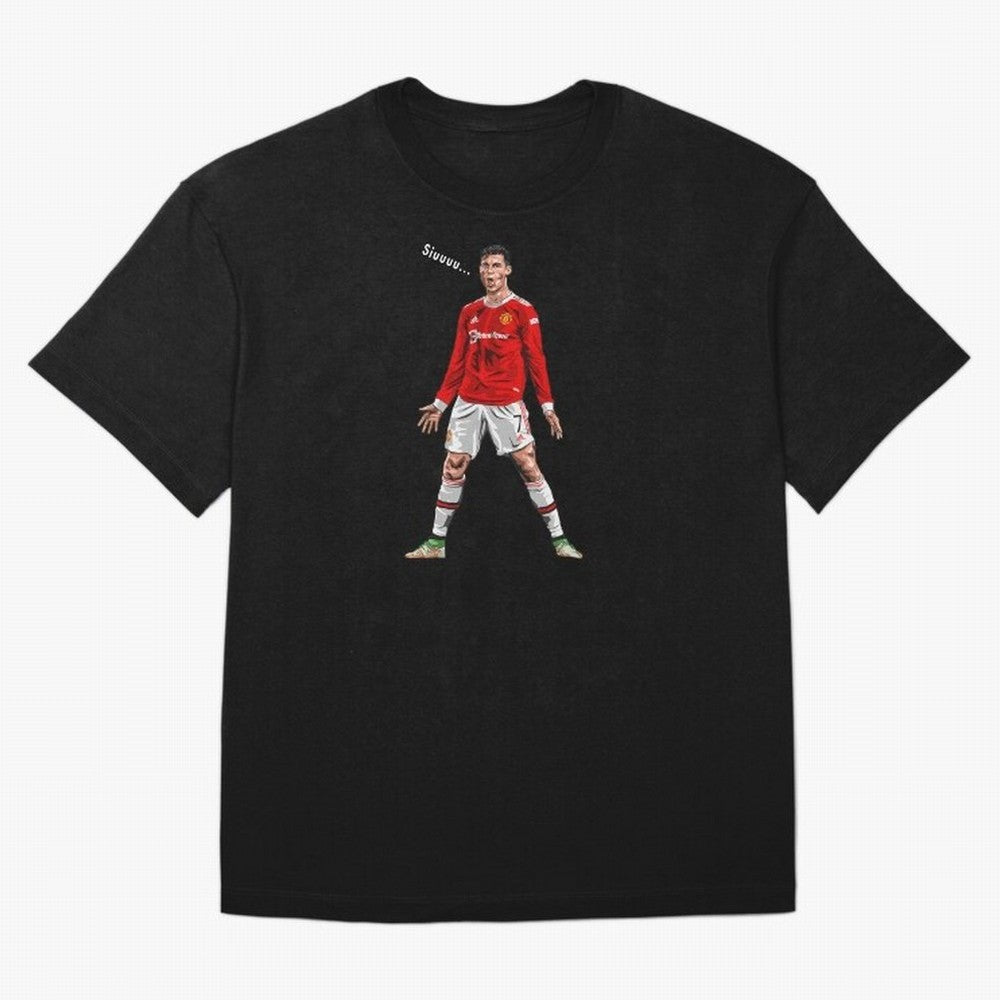 Christiano Ronaldo CR7 Siuuuuu... Oversized T-Shirt Wear the Spirit of Global Football Passion for FIFA World Cup 2026 USA Canada Mexico, Centered on Messi and Cristiano Ronaldo, France and Portugal, Football Passion, Legendary Performances,