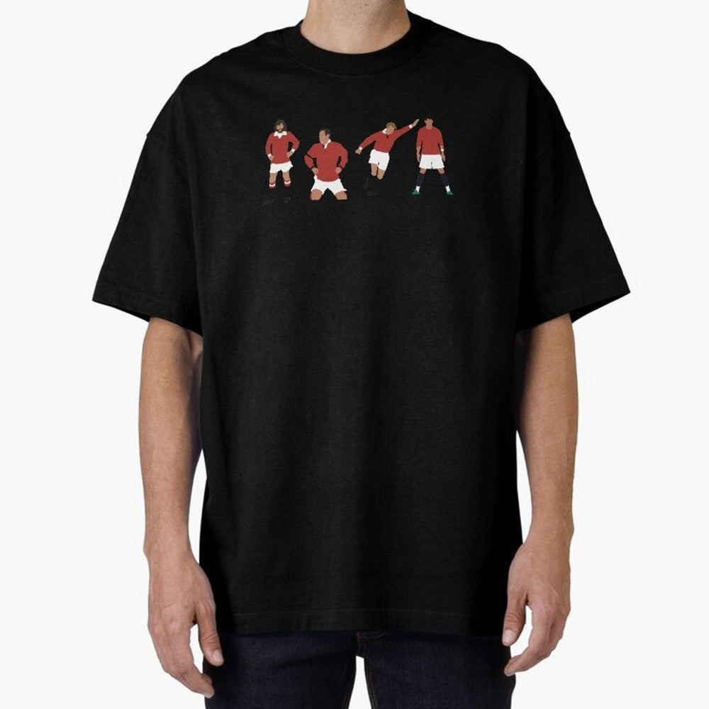 Manchester United Number 7 Design! Oversized T-Shirt Carry the Dream of the FIFA World Cup 2026 USA Canada Mexico Journey through Haaland Highlights, England Pride, Vintage Soccer Flavor, Modern Football Stars, National Flags and Final Night