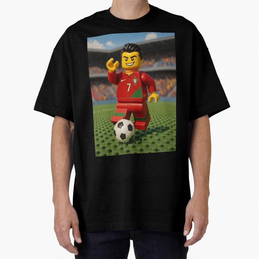 Block CR7 Oversized T-Shirt Celebrate Classic Football Spirit in the FIFA World Cup 2026 Group Stage Journey through Neymar Highlights, Netherlands Pride, Supporter Pride, Iconic Celebrations, Legendary Names and Global Match Day Energy; Great for