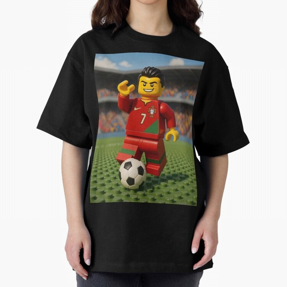 Block CR7 Oversized T-Shirt Celebrate Classic Football Spirit in the FIFA World Cup 2026 Group Stage Journey through Neymar Highlights, Netherlands Pride, Supporter Pride, Iconic Celebrations, Legendary Names and Global Match Day Energy; Great for