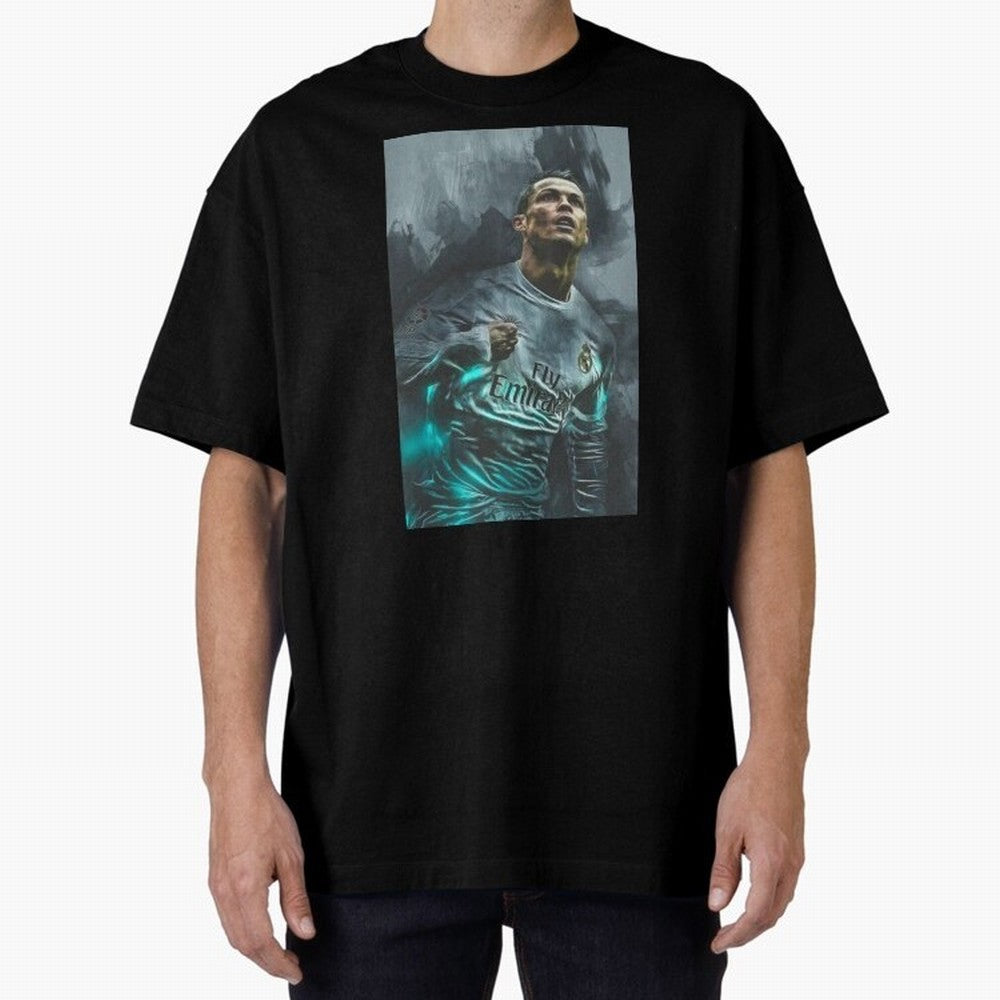 Cristiano Ronaldo iPhone Case Oversized T-Shirt Celebrate Rivalries and Pride in FIFA World Cup 2026 for Fans of Neymar and Portugal, Spain and Germany, Bringing Retro Football Energy, Iconic Rivalries, Trophy Chase Drama and Stadium Atmosphere;