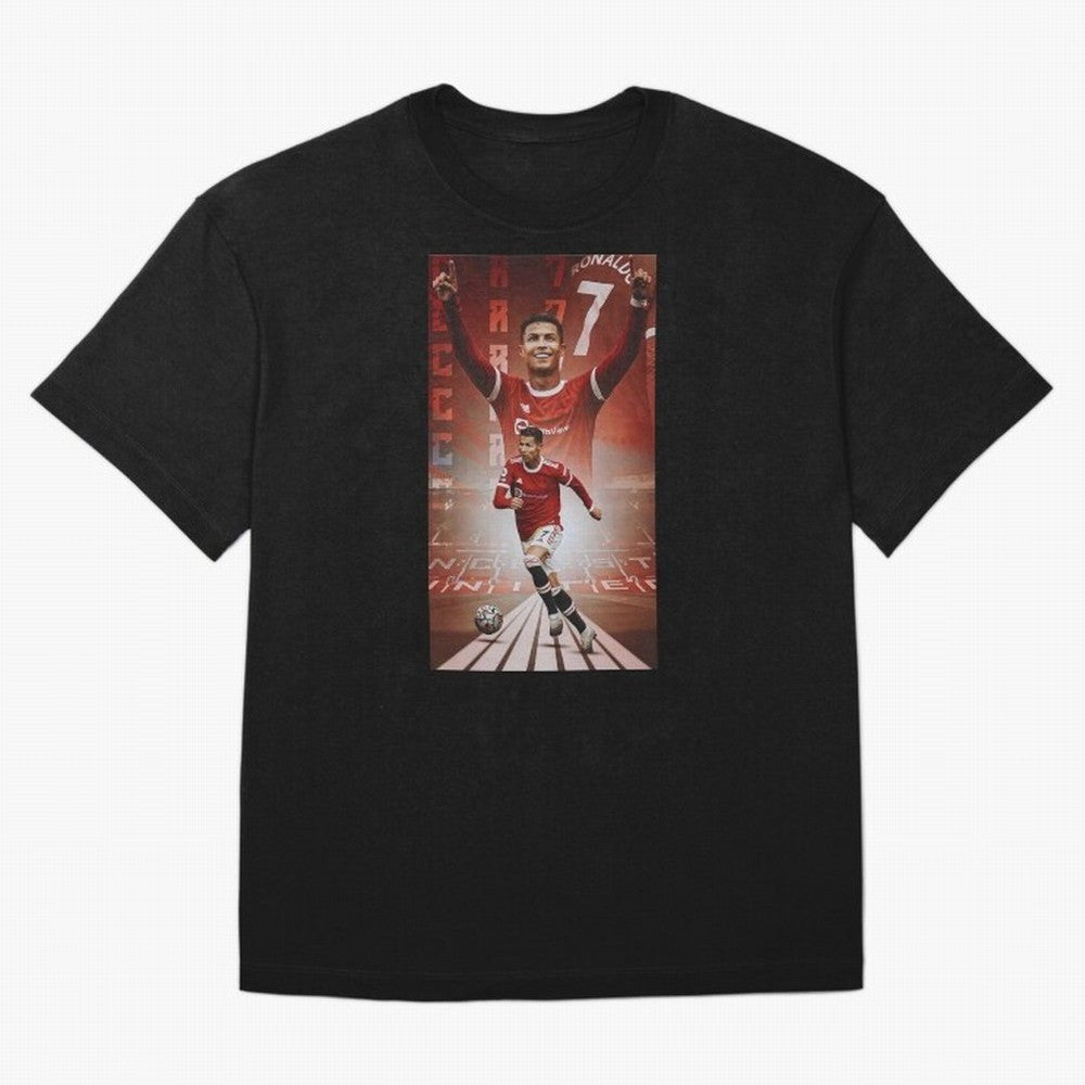 Cristiano Ronaldo Manchester Home 202122 , Ronaldo Gifts, Ronaldo Best Selling , Ronaldo Top Items Oversized T-Shirt Show Fan Pride Across FIFA World Cup 2026 USA Canada Mexico Filled with Haaland and Mbappe, Spain Energy, Classic Soccer Heritage,