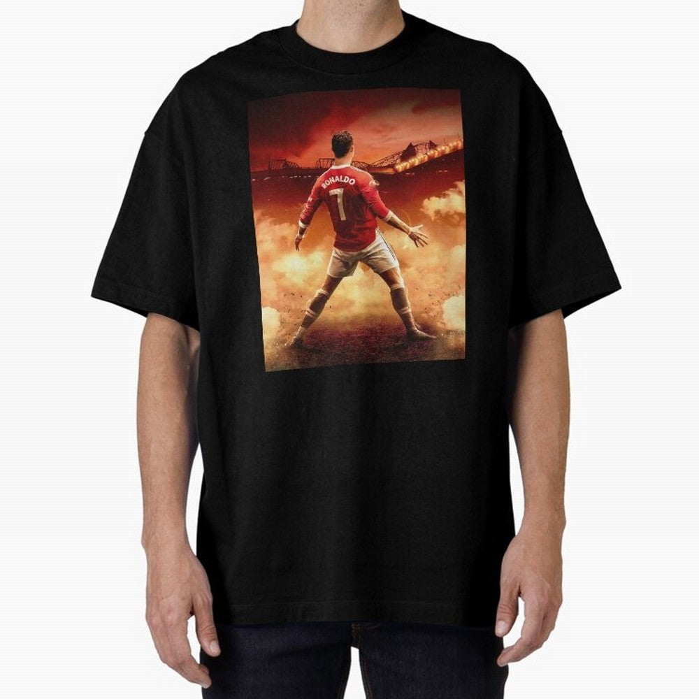Ronaldo Cr7 Siuuu Manchester,Ronaldo Gifts,Ronaldo Cover,Ronaldo Prints Oversized T-Shirt Fuel the Hype around FIFA World Cup 2026 Group Stage Spirit, Inspired by England and Germany, CR7, Game Day Rituals, Football Legends, Country Pride and the