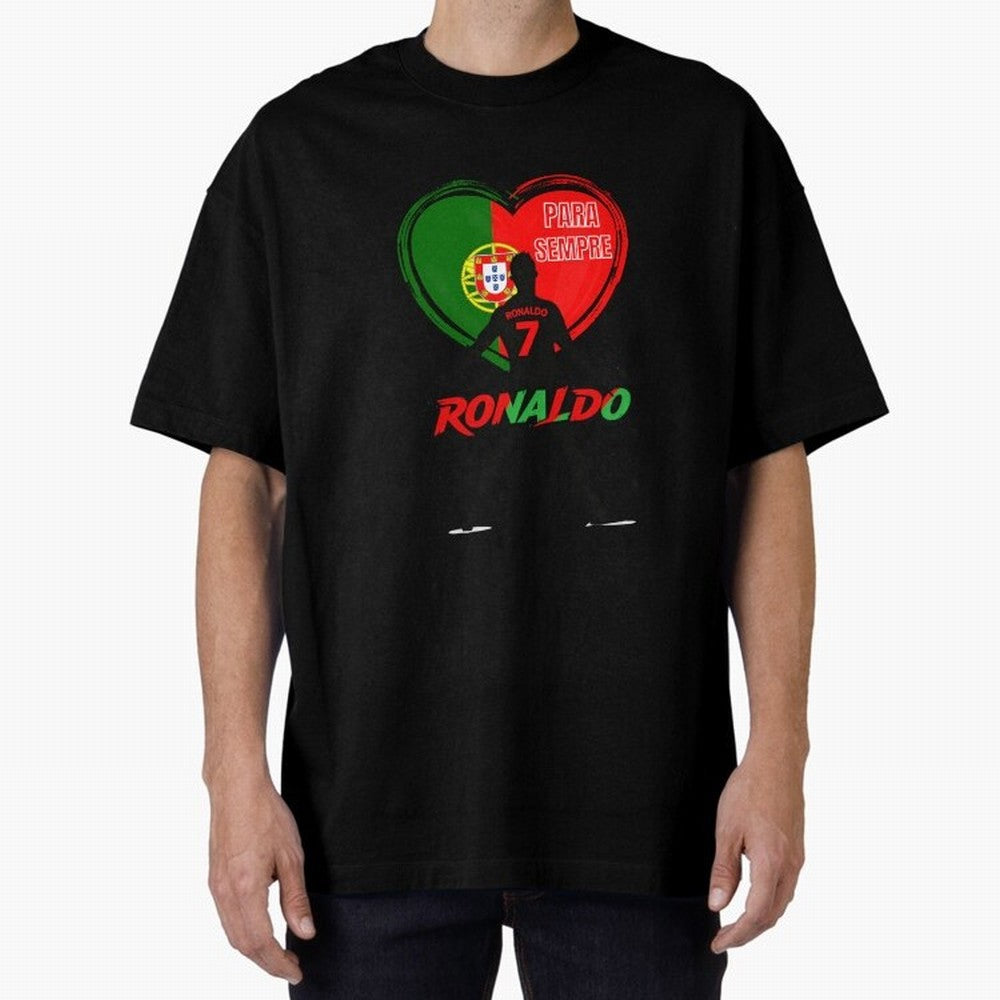 Love Cristiano Ronaldo Oversized T-Shirt Carry National Pride through Match Day Hype around FIFA World Cup 2026 Group Stage, CR7, France and Portugal, Stadium Memories, Football Loyalty, International Chants and Championship Tradition; Great for