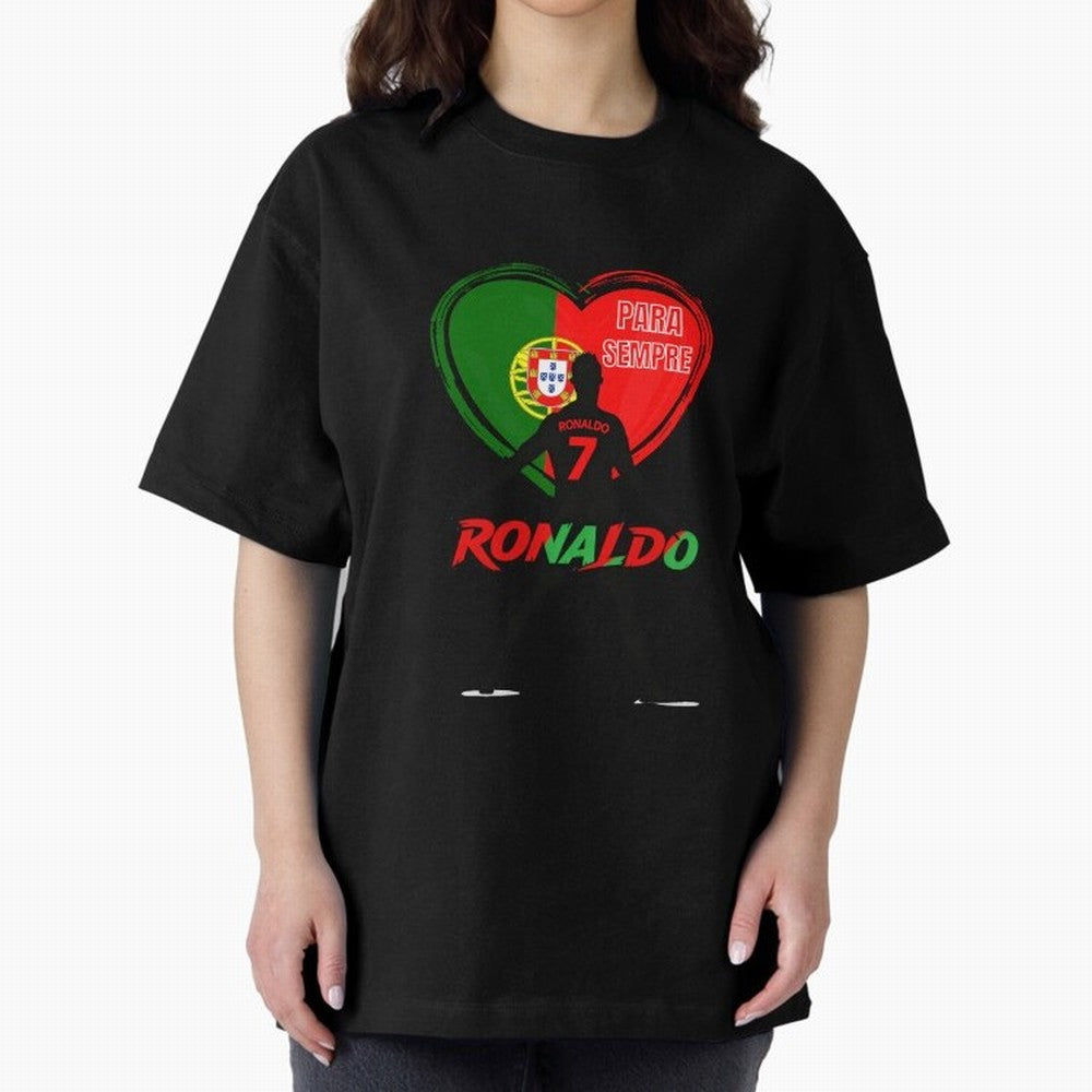 Love Cristiano Ronaldo Oversized T-Shirt Carry National Pride through Match Day Hype around FIFA World Cup 2026 Group Stage, CR7, France and Portugal, Stadium Memories, Football Loyalty, International Chants and Championship Tradition; Great for
