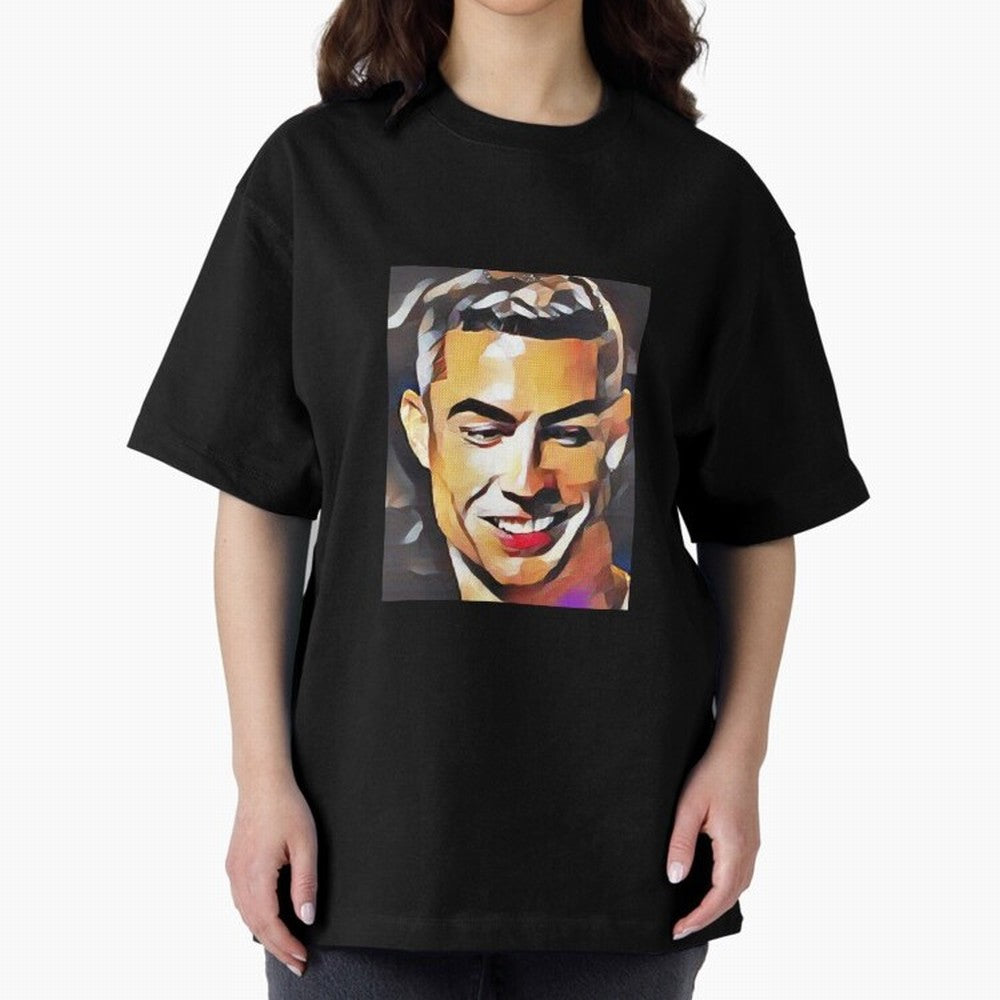 Cristiano Ronaldo Oversized T-Shirt Turn Up for Global Football Passion for FIFA World Cup 2026 USA Canada Mexico, Capturing Messi, Neymar and Mbappe, Argentina, Classic Soccer Heritage, Championship Pressure, Fan Loyalty and International Pride;