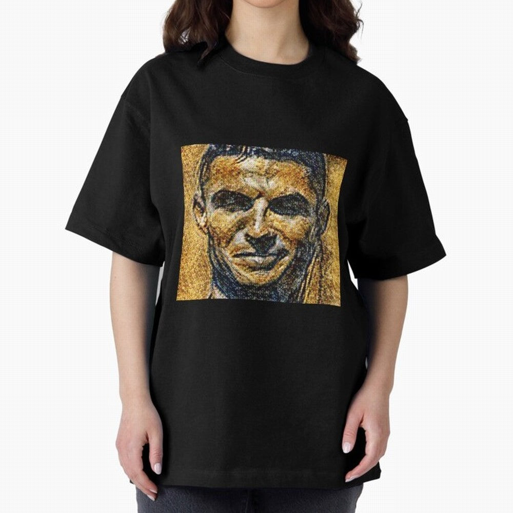 Cristiano Ronaldo Oversized T-Shirt Back the Journey through FIFA World Cup 2026 Celebrating Cristiano Ronaldo, Argentina and Brazil Energy, Goal Celebration Energy, Supporter Heritage, Football Icons and Worldwide Tournament Joy; Perfect for Fans,