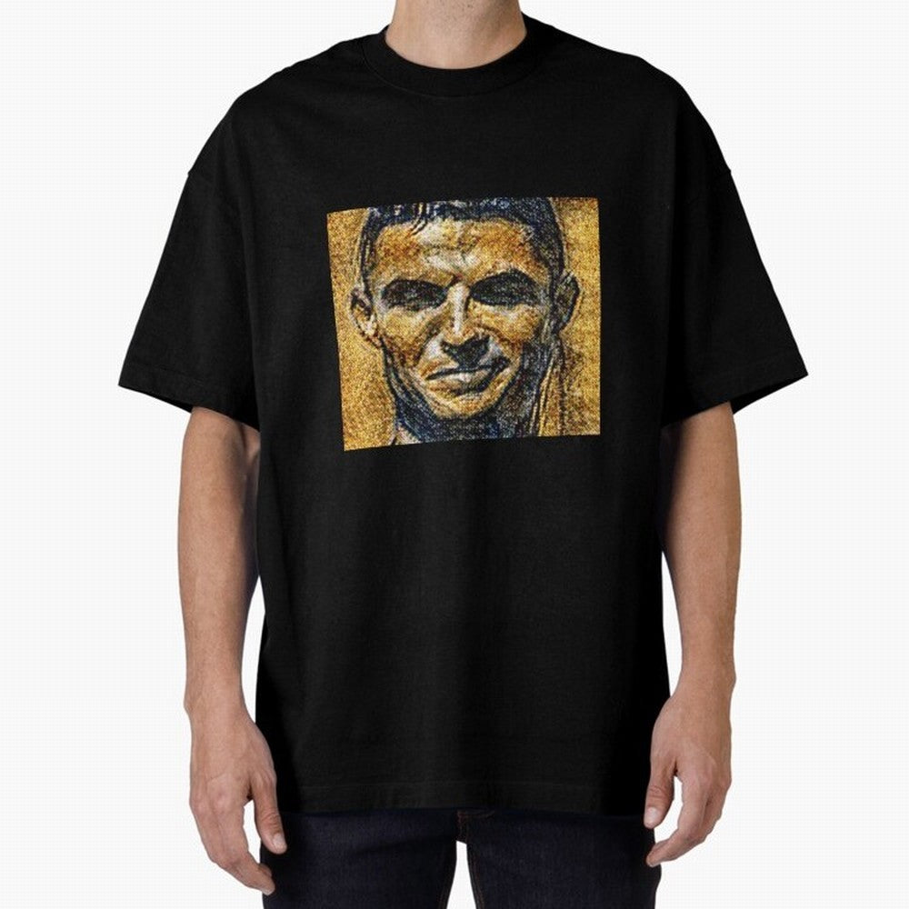 Cristiano Ronaldo Oversized T-Shirt Back the Journey through FIFA World Cup 2026 Celebrating Cristiano Ronaldo, Argentina and Brazil Energy, Goal Celebration Energy, Supporter Heritage, Football Icons and Worldwide Tournament Joy; Perfect for Fans,
