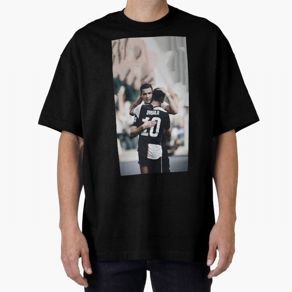 ronaldo with dybala Oversized T-Shirt Follow Every Goal of FIFA World Cup 2026 Spirit, with Netherlands, CR7, Global Supporter Spirit, Legendary Goals, National Colors and Tournament Celebration; Perfect for Supporters Who Want Bold Football