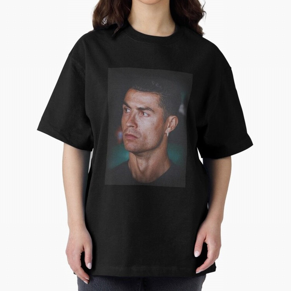 Cristiano Ronaldo Oversized T-Shirt Make Every Kick Count in FIFA World Cup 2026 for Fans of Messi and Cristiano Ronaldo and Portugal, Bringing Goal Celebration Energy, Supporter Heritage, Football Icons and Worldwide Tournament Joy; Great for