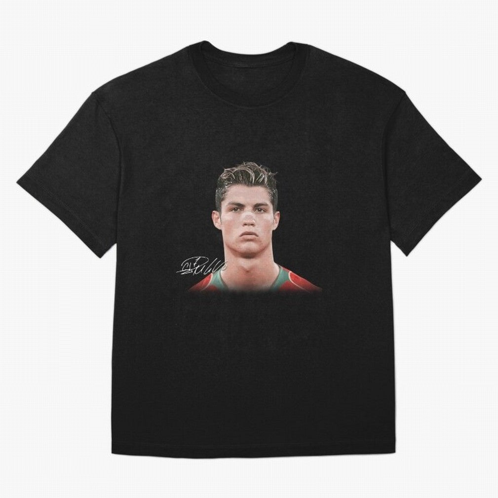 Cristiano Ronaldo Oversized T-Shirt Capture Stadium Memories from Match Day Hype around FIFA World Cup 2026 Group Stage, Messi and Cristiano Ronaldo, England, France and Netherlands, Sports Nostalgia, International Competition, Famous Players and