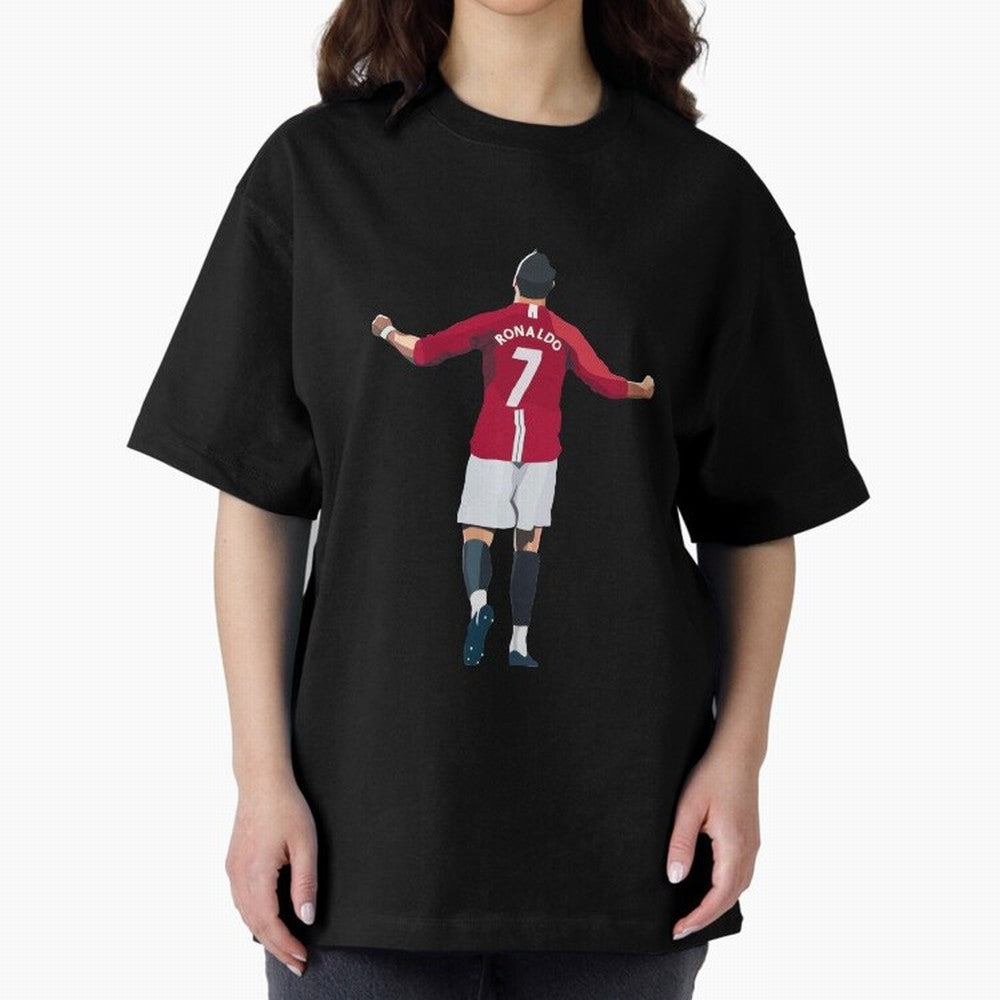 Cristiano Ronaldo Oversized T-Shirt Celebrate the FIFA World Cup 2026 Group Stage Journey through Haaland Highlights, France Pride, Game Day Rituals, Football Legends, Country Pride and the Road to the Final; Built for Supporters Chasing Trophy