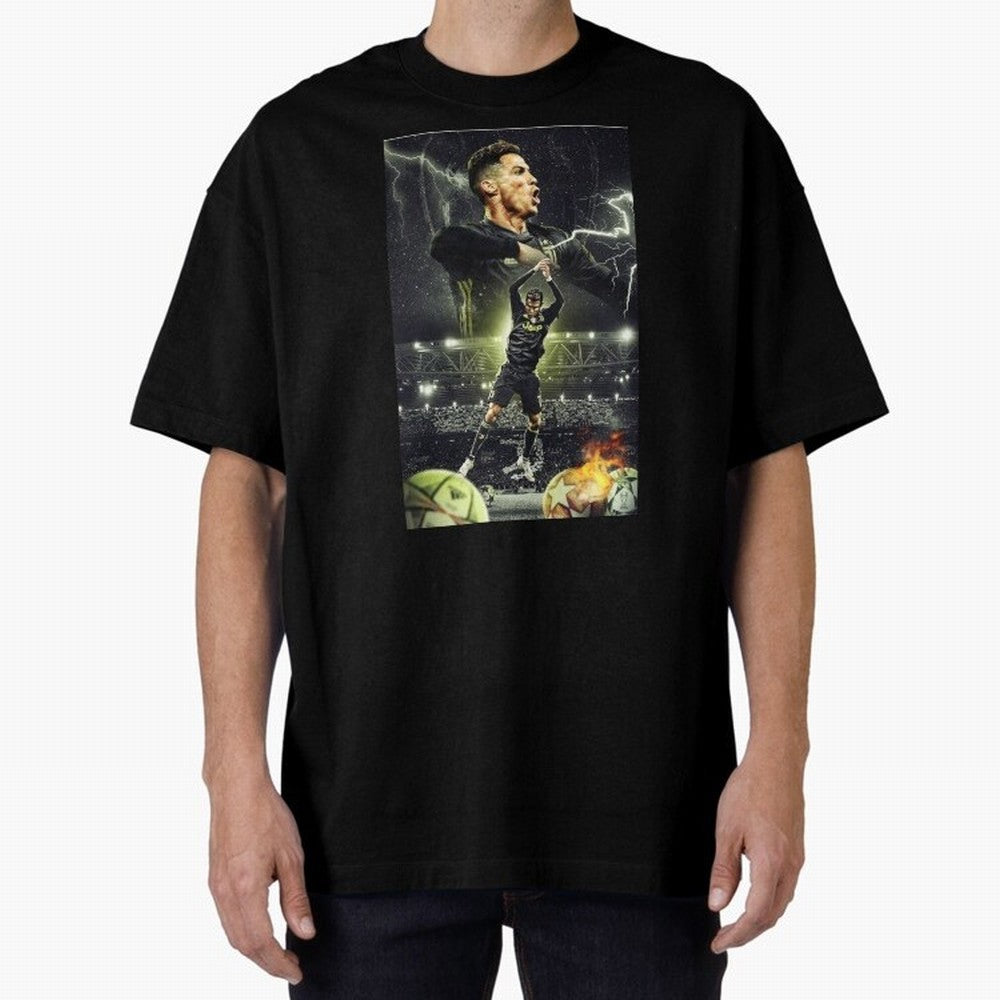 Ronaldo Illustration iPhone Case Oversized T-Shirt Make Every Kick Count in the FIFA World Cup 2026 USA Canada Mexico Journey through Haaland and Mbappe Highlights, Portugal, Spain and Germany Pride, Classic Soccer Heritage, Championship Pressure,