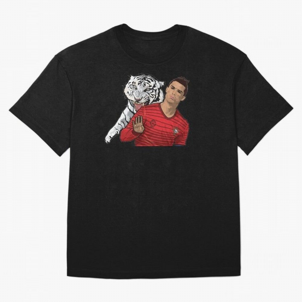 Cristiano Ronaldo Oversized T-Shirt Wear the Spirit of Global Football Passion for FIFA World Cup 2026, Built around Mbappe, Portugal, Retro Football Energy, Iconic Rivalries, Trophy Chase Drama and Stadium Atmosphere; Perfect for Supporters Who