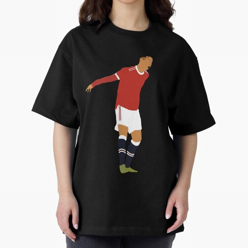Cristiano Ronaldo Manchester United Oversized T-Shirt Fuel Your Fan Pride for Match Day Hype around FIFA World Cup 2026 USA Canada Mexico, Messi and Cristiano Ronaldo, England, France and Netherlands, Sports Nostalgia, International Competition,