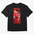 Cristiano Ronaldo Oversized T-Shirt Stand with FIFA World Cup 2026 USA Canada Mexico for Fans of Messi, Neymar and Mbappe and France, Bringing Tournament Hype, Historic Matchups, Family Viewing Parties and Global Sports Pride; Built for Supporters