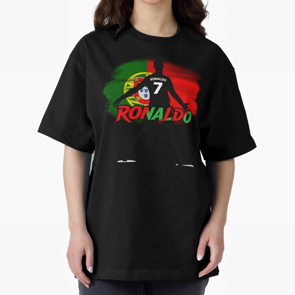Portugal CR7 Fan World Cup Oversized T-Shirt Feel FIFA World Cup 2026 USA Canada Mexico Spirit, Filled with Argentina, France and Brazil, Messi, CR7 and Mbappe, Football History, Final Match Energy, Crowd Noise and Once in a Lifetime Moments; Made