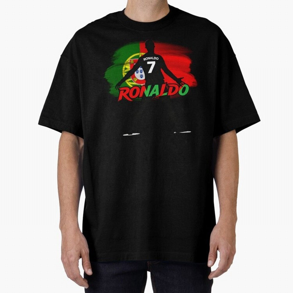 Portugal CR7 Fan World Cup Oversized T-Shirt Feel FIFA World Cup 2026 USA Canada Mexico Spirit, Filled with Argentina, France and Brazil, Messi, CR7 and Mbappe, Football History, Final Match Energy, Crowd Noise and Once in a Lifetime Moments; Made