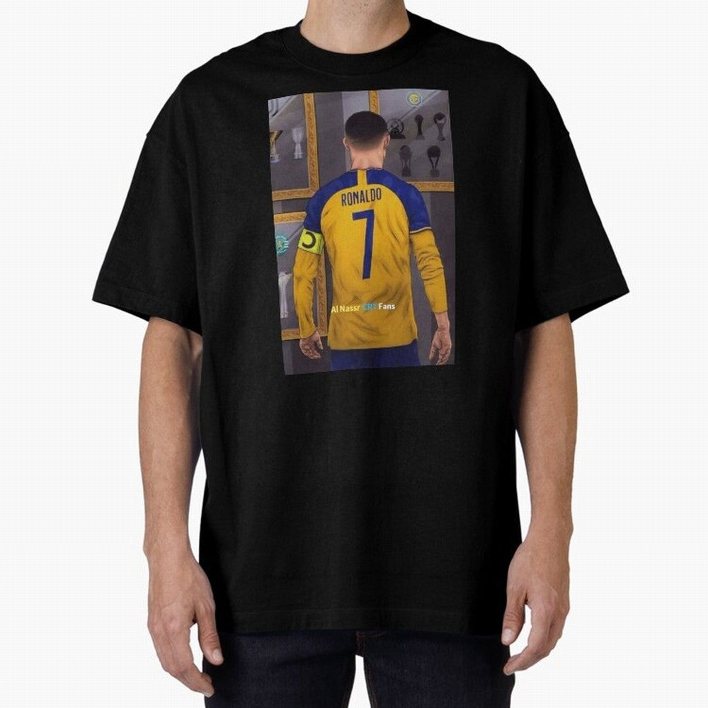 Al Nassr -Cristiano Ronaldo CR7 2023 Oversized T-Shirt Show Match Day Excitement for Match Day Hype around FIFA World Cup 2026 Group Stage, Cristiano Ronaldo, Argentina and Brazil, Soccer Culture, Superstar Moments, National Team Dreams and