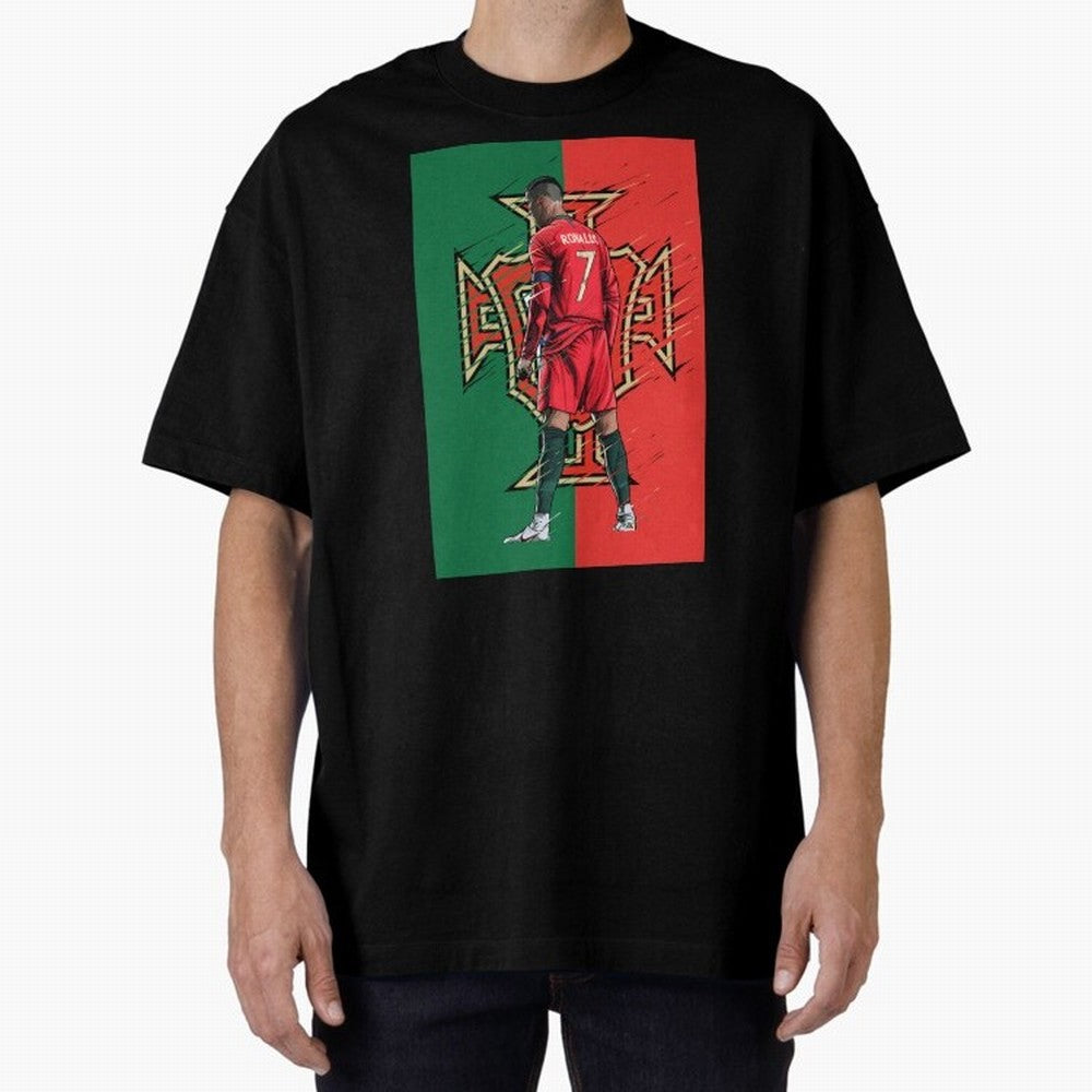 CR7 Portugal Oversized T-Shirt Bring FIFA World Cup 2026 USA Canada Mexico Capturing Messi, Argentina, France and Brazil Energy, Football Passion, Legendary Performances, Festival Vibes and Supporter Community; Created for Match Day Parties, Soccer