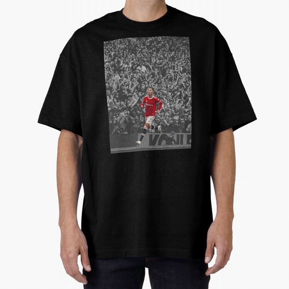 Ronaldo Cr7 Highlights Moment Manchester,Ronaldo Gifts,Ronaldo Cover,Ronaldo Prints Oversized T-Shirt Show Championship Spirit for FIFA World Cup 2026 USA Canada Mexico for Fans of Cristiano Ronaldo, Haaland and CR7 and Portugal, Spain and Germany,