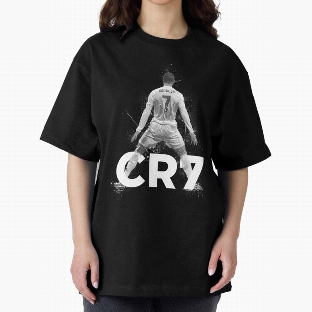 Cristiano Ronaldo CR7 Oversized T-Shirt Make Memories around FIFA World Cup 2026 USA Canada Mexico for Fans of CR7 and Messi and Argentina and Brazil, Bringing Football History, Final Match Energy, Crowd Noise and Once in a Lifetime Moments; Great