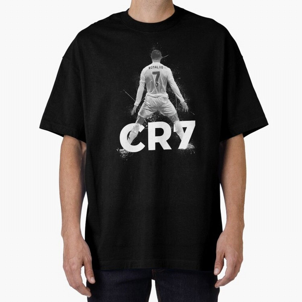 Cristiano Ronaldo CR7 Oversized T-Shirt Make Memories around FIFA World Cup 2026 USA Canada Mexico for Fans of CR7 and Messi and Argentina and Brazil, Bringing Football History, Final Match Energy, Crowd Noise and Once in a Lifetime Moments; Great