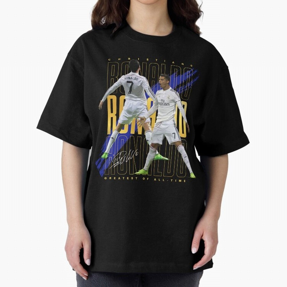 Cristiano Ronaldo Suuiii! Oversized T-Shirt Relive Global Football Passion for FIFA World Cup 2026, with CR7, Germany, Sports Nostalgia, International Competition, Famous Players and Unforgettable Victories; Made for Die Hard Supporters, Soccer