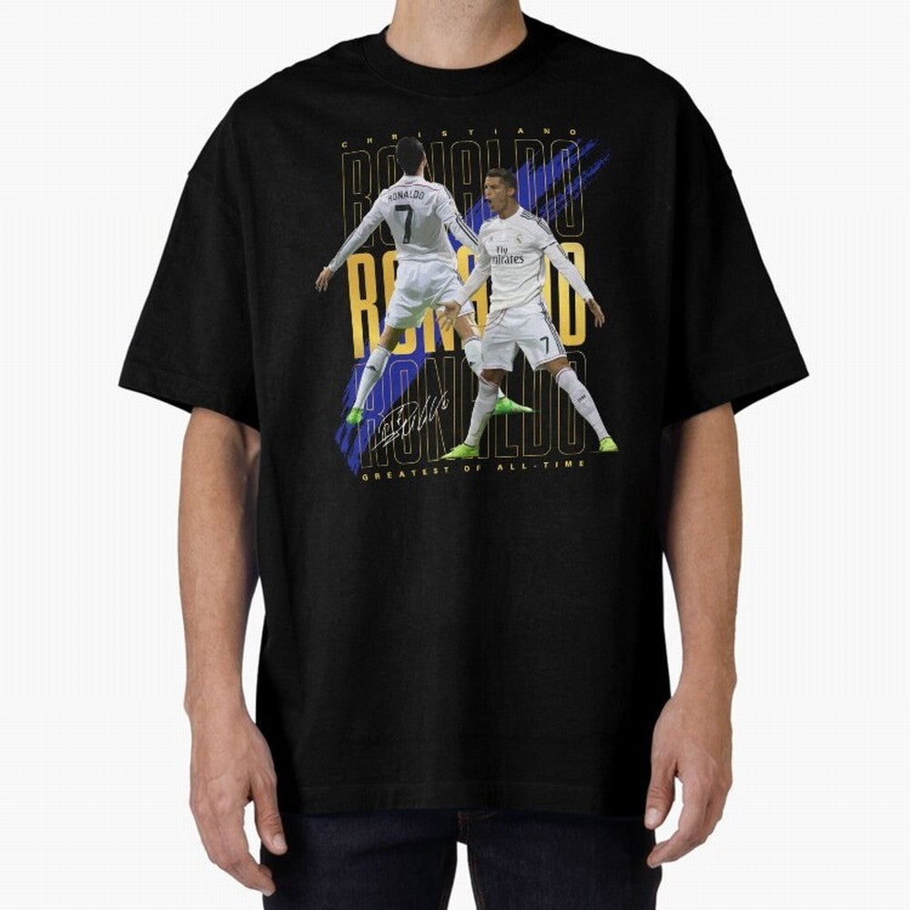 Cristiano Ronaldo Suuiii! Oversized T-Shirt Relive Global Football Passion for FIFA World Cup 2026, with CR7, Germany, Sports Nostalgia, International Competition, Famous Players and Unforgettable Victories; Made for Die Hard Supporters, Soccer