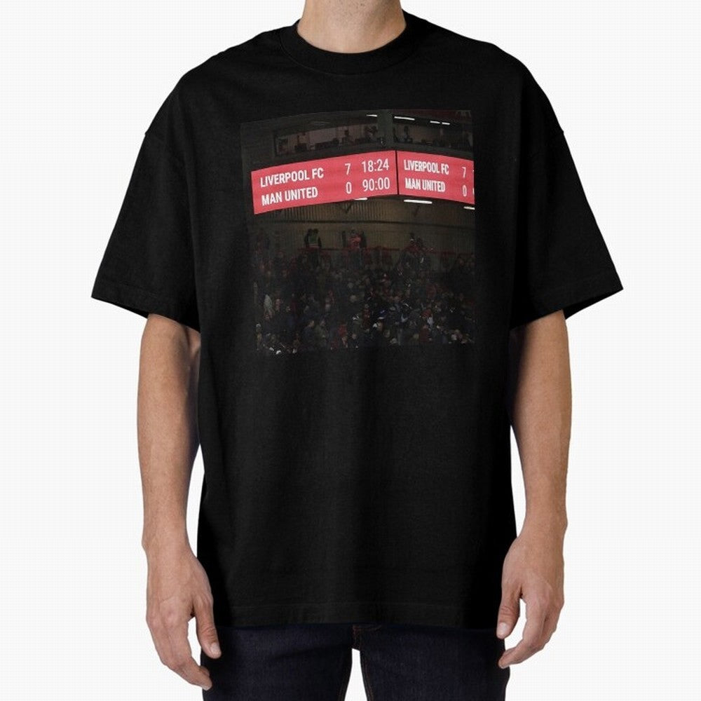 Liverpool 7 - 0 Manchester United Oversized T-Shirt Stand with FIFA World Cup 2026 Group Stage Spirit, Celebrating Netherlands, Messi, CR7 and Mbappe, Classic Soccer Heritage, Championship Pressure, Fan Loyalty and International Pride; Ideal for