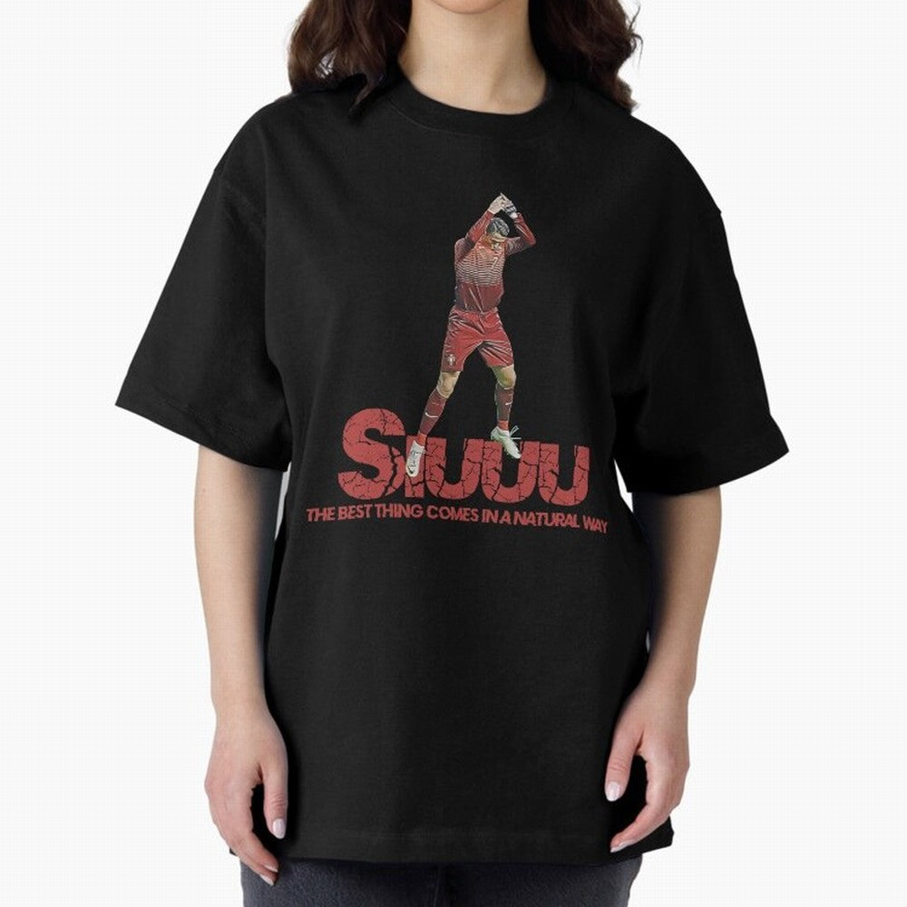Cr7 Ronaldo Siuuu Oversized T-Shirt Support the Legends of Global Football Passion for FIFA World Cup 2026 USA Canada Mexico, Capturing CR7 and Messi, Argentina, France and Brazil, Stadium Memories, Football Loyalty, International Chants and
