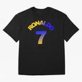 Cristiano Ronaldo Manchester United Oversized T-Shirt Build FIFA World Cup 2026 Group Stage Connected to CR7 and Messi, Brazil, Portugal and Argentina Energy, Worldwide Fan Energy, Dramatic Goals, Stadium Lights and Championship Celebrations; Ideal