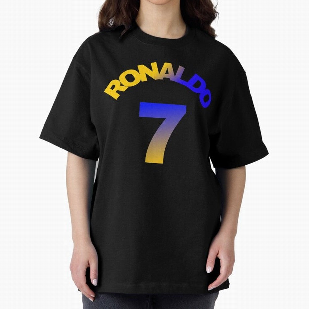 Cristiano Ronaldo Manchester United Oversized T-Shirt Build FIFA World Cup 2026 Group Stage Connected to CR7 and Messi, Brazil, Portugal and Argentina Energy, Worldwide Fan Energy, Dramatic Goals, Stadium Lights and Championship Celebrations; Ideal