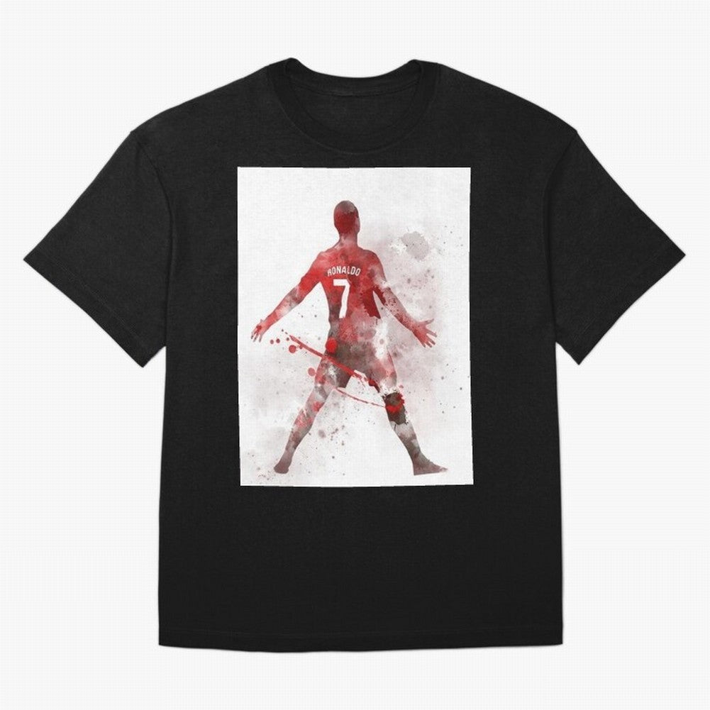 Cristiano Ronaldo Oversized T-Shirt Back the Journey through the FIFA World Cup 2026 USA Canada Mexico Journey through Cristiano Ronaldo Highlights, Portugal, Spain and Germany Pride, Goal Celebration Energy, Supporter Heritage, Football Icons and