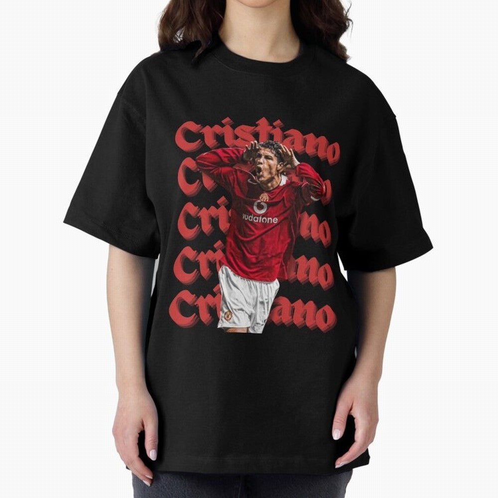 CR7 Oversized T-Shirt Celebrate National Team Dreams in Global Football Passion for FIFA World Cup 2026, Inspired by Haaland, Argentina and Brazil, Football Passion, Legendary Performances, Festival Vibes and Supporter Community; Perfect for