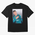 Cristiano Ronaldo Oversized T-Shirt Embrace the FIFA World Cup 2026 Group Stage Journey through Haaland Highlights, France Pride, Retro Football Energy, Iconic Rivalries, Trophy Chase Drama and Stadium Atmosphere; Perfect for Fans, Collectors,