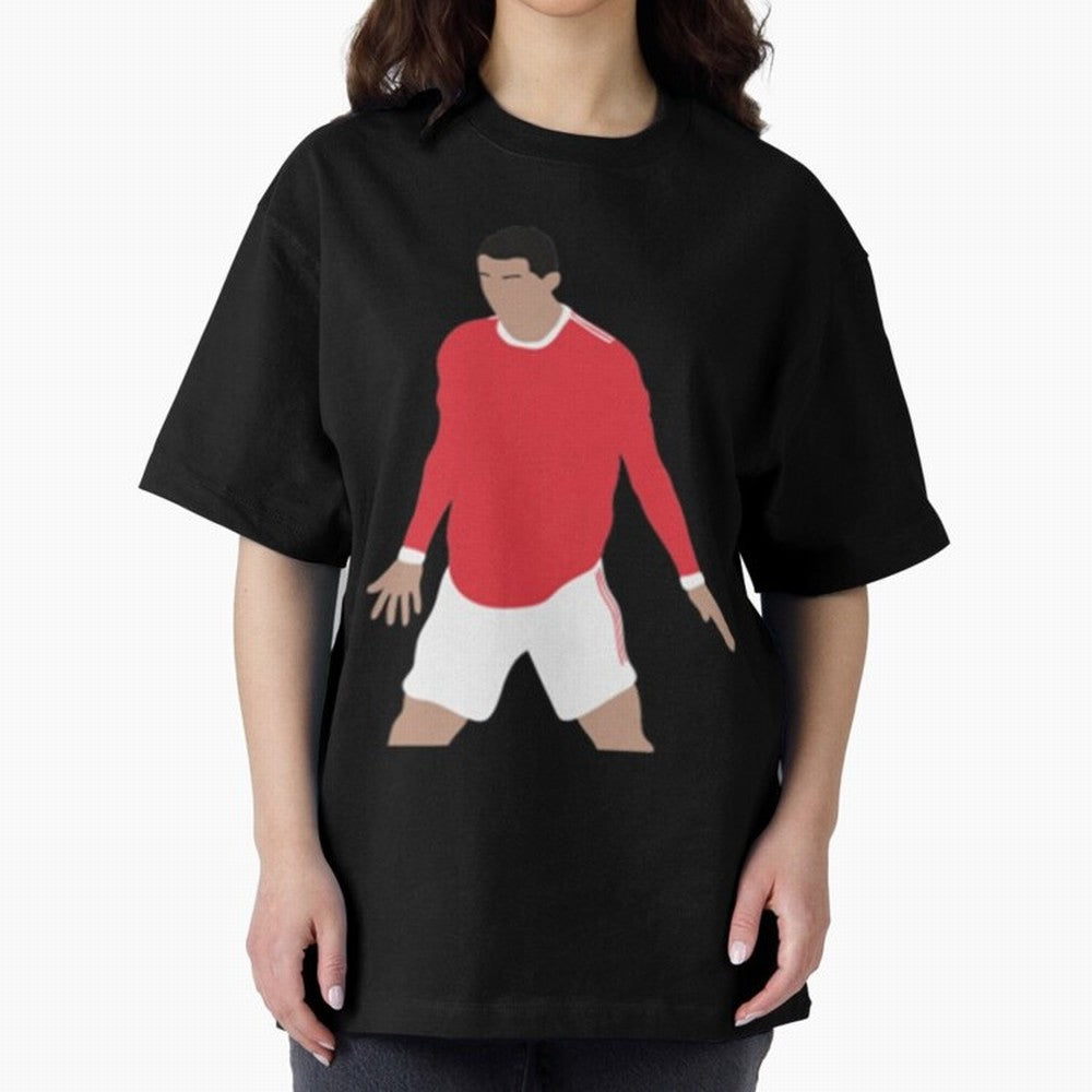 Cristiano Ronaldo Oversized T-Shirt Relive the Noise and Pride of FIFA World Cup 2026 Group Stage for Fans of Messi, CR7 and Mbappe and England and Germany, Bringing Match Day Excitement, Supporter Culture, Golden Goals and Global Football Passion;