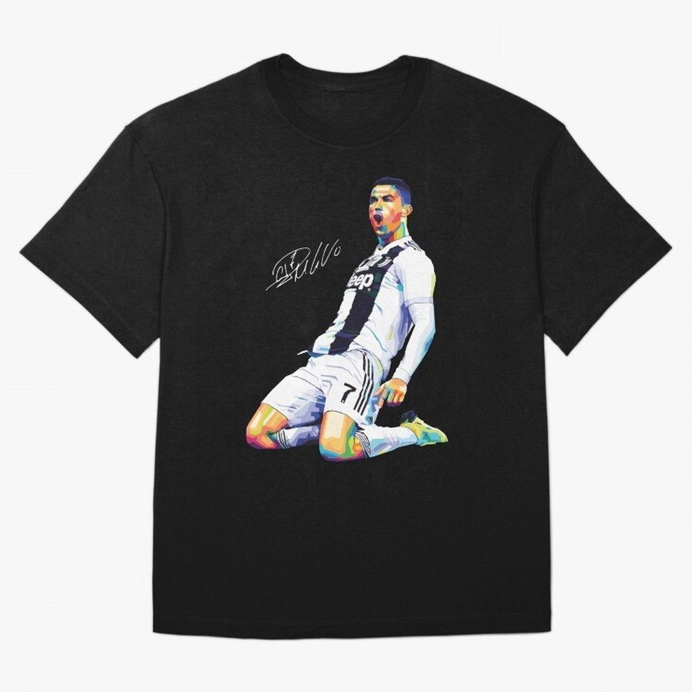 C Ronaldo Wpap Pop Art Oversized T-Shirt Bring Bold Fan Energy to the FIFA World Cup 2026 USA Canada Mexico Journey through Messi, CR7 and Mbappe Highlights, France Pride, Classic Soccer Heritage, Championship Pressure, Fan Loyalty and