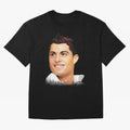 Cristiano Ronaldo CR7 | Digital Painting Oversized T-Shirt Join the Countdown to FIFA World Cup 2026 USA Canada Mexico for Fans of CR7 and Messi and Spain and Netherlands, Bringing Tournament Hype, Historic Matchups, Family Viewing Parties and