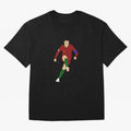 Cristian Ronaldo Design - Portugal - Real Madrid - Illustration - Cartoon - T-Shirt - Shirt - Sticker - Phone Case - CR7 Oversized T-Shirt Follow the Road to FIFA World Cup 2026 USA Canada Mexico with Messi, Neymar and Mbappe, England and Germany