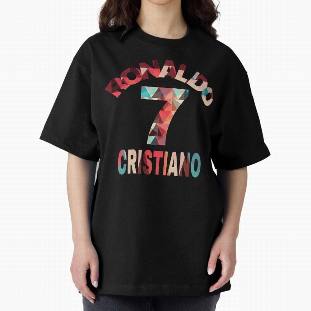 Cristiano Ronaldo Manchester United Oversized T-Shirt Back the Journey through Global Football Passion for FIFA World Cup 2026 Group Stage, Highlighting Neymar, Haaland and Cristiano Ronaldo, Spain, Sports Nostalgia, International Competition,