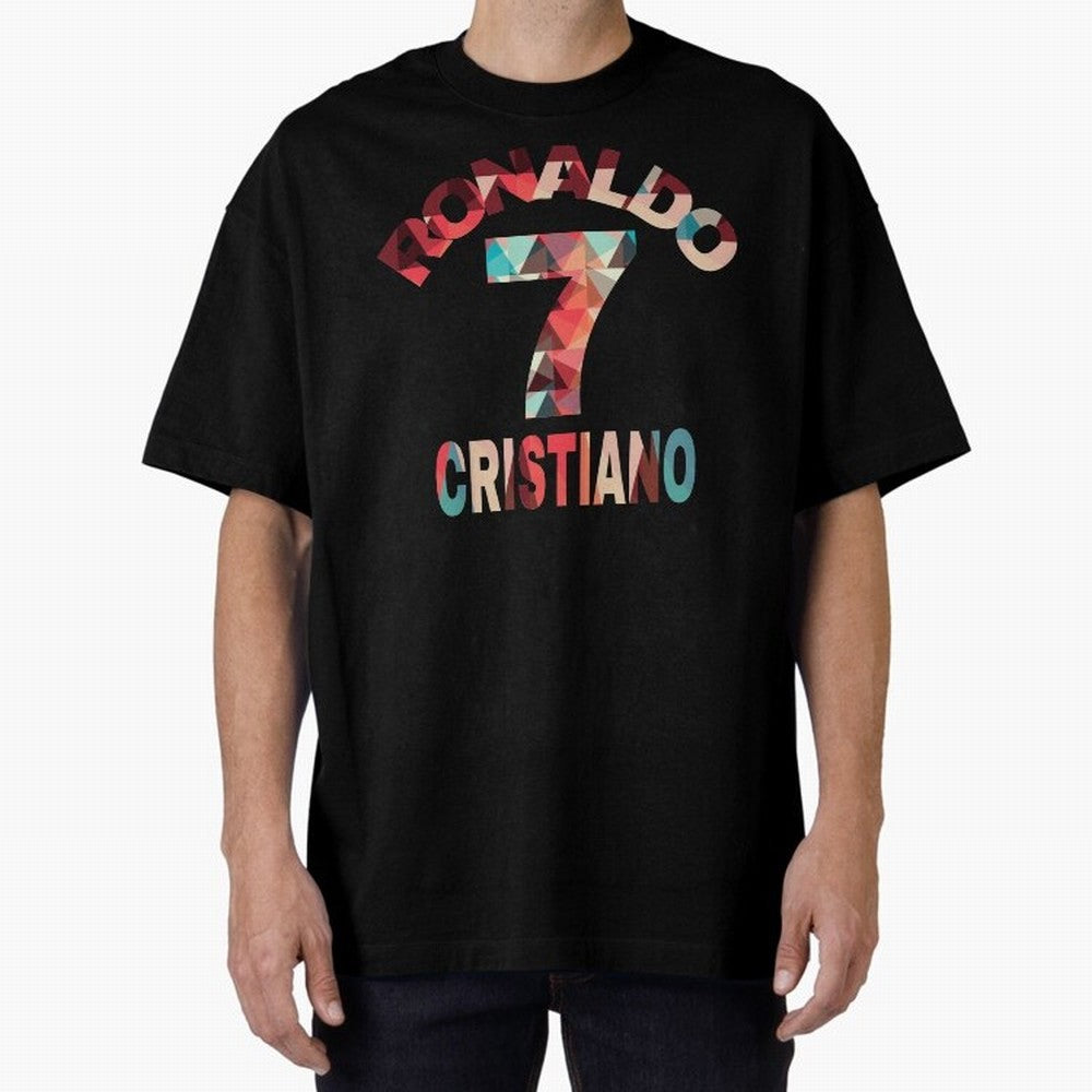Cristiano Ronaldo Manchester United Oversized T-Shirt Back the Journey through Global Football Passion for FIFA World Cup 2026 Group Stage, Highlighting Neymar, Haaland and Cristiano Ronaldo, Spain, Sports Nostalgia, International Competition,